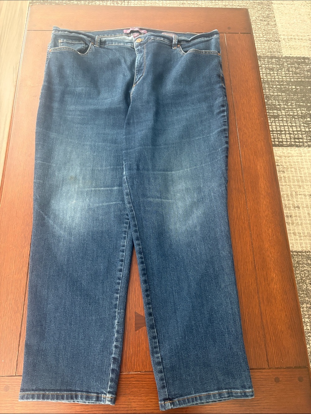 Denim blue jeans